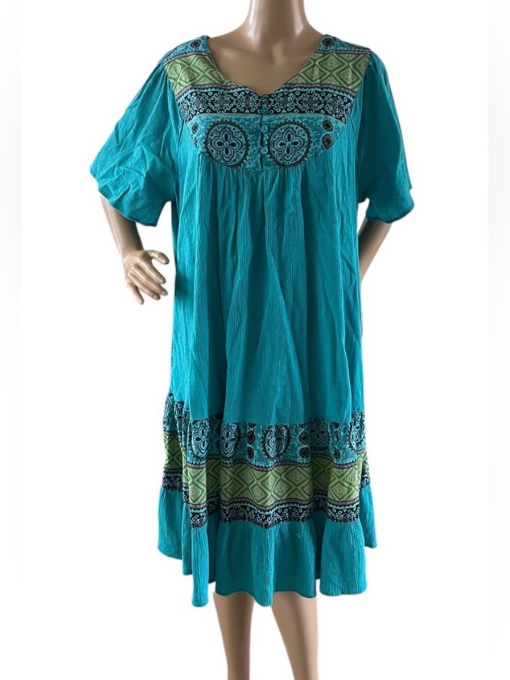 National Teal Textured Top - Vibrant Teal